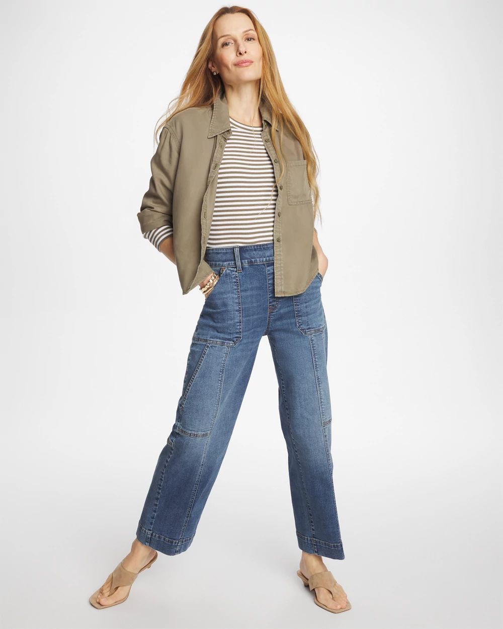 Utility Wide Pull-On Crop | Chico's